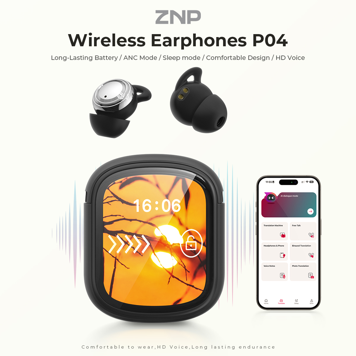 Słuchawki ZNP P04 do spania z  – Usb C Earphone recenzja i cena