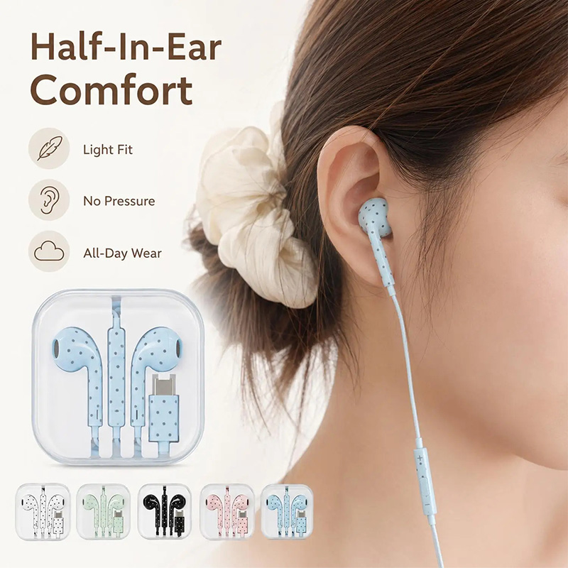 Urocze słuchawki douszne w kro – Usb C Earphone recenzja i cena